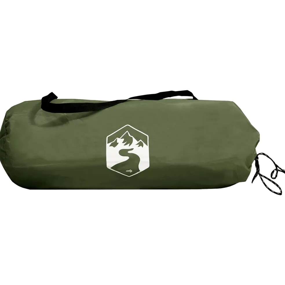 vidaXL Tunneltent Olijfgroen 215 x 100 x 90 cm Polyester en staal