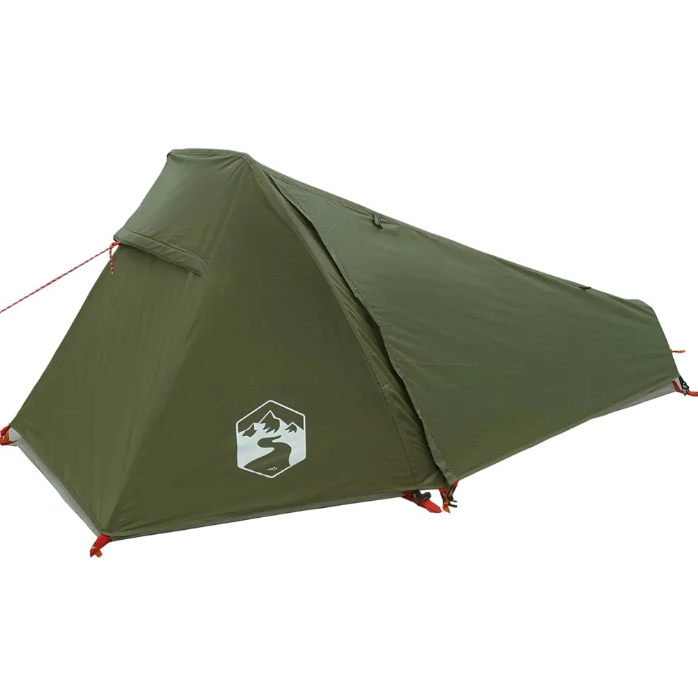 vidaXL Tunneltent Olijfgroen 215 x 100 x 90 cm Polyester en staal