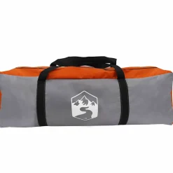 vidaXL Tunnel tent 10-persoons Grijs en Oranje taft Waterdicht