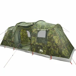 vidaXL Tunneltent 4-persoons waterdicht camouflage