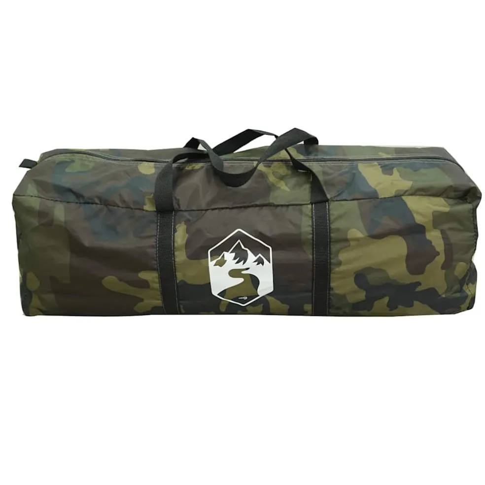 vidaXL Tunneltent 4-persoons waterdicht camouflage