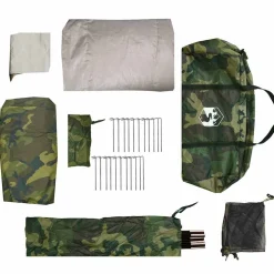 vidaXL Tunneltent 4-persoons waterdicht camouflage