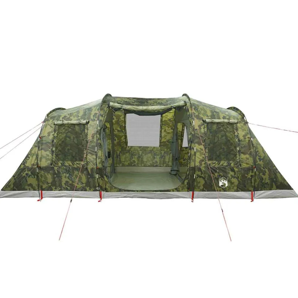 vidaXL Tunneltent 4-persoons waterdicht camouflage
