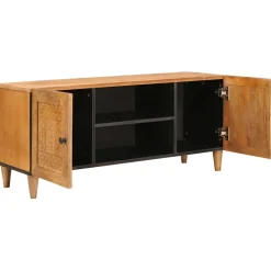vidaXL TV Eenheden Licht Bruin 105 x 33 x 46 cm Massief Mango Hout