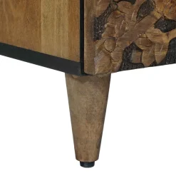 vidaXL TV-kast Bruin 100 x 33 x 46 cm Massief Mango Hout