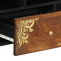 vidaXL TV-kast Honingbruin 100 x 33 x 46 cm Massief Mango Hout