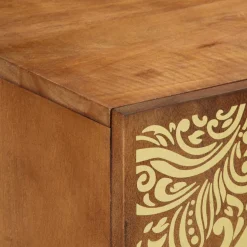 vidaXL TV-kast Honingbruin 105 x 33 x 46 cm Massief Mango Hout