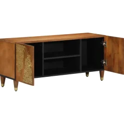 vidaXL TV-kast Honingbruin 105 x 33 x 46 cm Massief Mango Hout