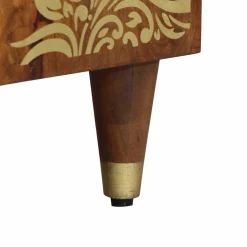 vidaXL TV-kast Honingbruin 105 x 33 x 46 cm Massief Mango Hout