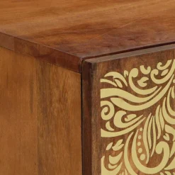 vidaXL TV-kast Honingbruin 105 x 33 x 46 cm Massief Mango Hout