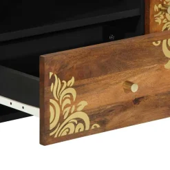 vidaXL TV-kast Honingbruin 105 x 33 x 46 cm Massief Mango Hout