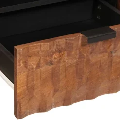 vidaXL TV-kast met lade Acacia Bruine Afwerking 105 x 33 x 46 cm
