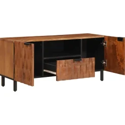 vidaXL TV-kast met lade Acacia Bruine Afwerking 105 x 33 x 46 cm