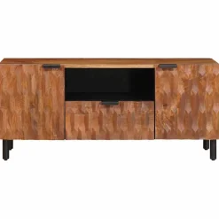 vidaXL TV-kast met lade Acacia Bruine Afwerking 105 x 33 x 46 cm