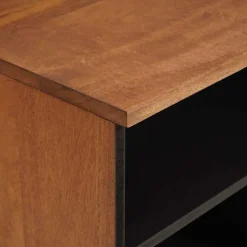 vidaXL TV-kast met lade Acacia Bruine Afwerking 100 x 33 x 46 cm