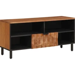 vidaXL TV-kast met lade Acacia Bruine Afwerking 100 x 33 x 46 cm