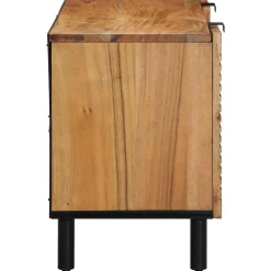 vidaXL TV-kast met lade Bruin 105 x 33 x 46 cm Massief Mango Hout