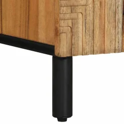 vidaXL TV-kast met lade Bruin 105 x 33 x 46 cm Massief Mango Hout