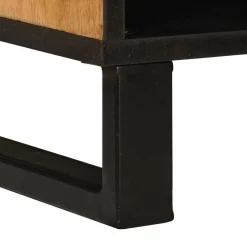 vidaXL TV-kast met lade Bruin 100 x 33 x 46 cm Massief Mango Hout