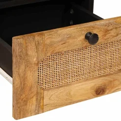 vidaXL TV-kast met lade Bruin 70 x 33 x 46 cm Massief Mango Hout