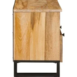 vidaXL TV-kast met lade Bruin 70 x 33 x 46 cm Massief Mango Hout