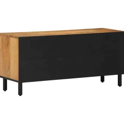 vidaXL TV-kast met lade Bruin 100 x 33,5 x 46 cm Massief Mango Hout