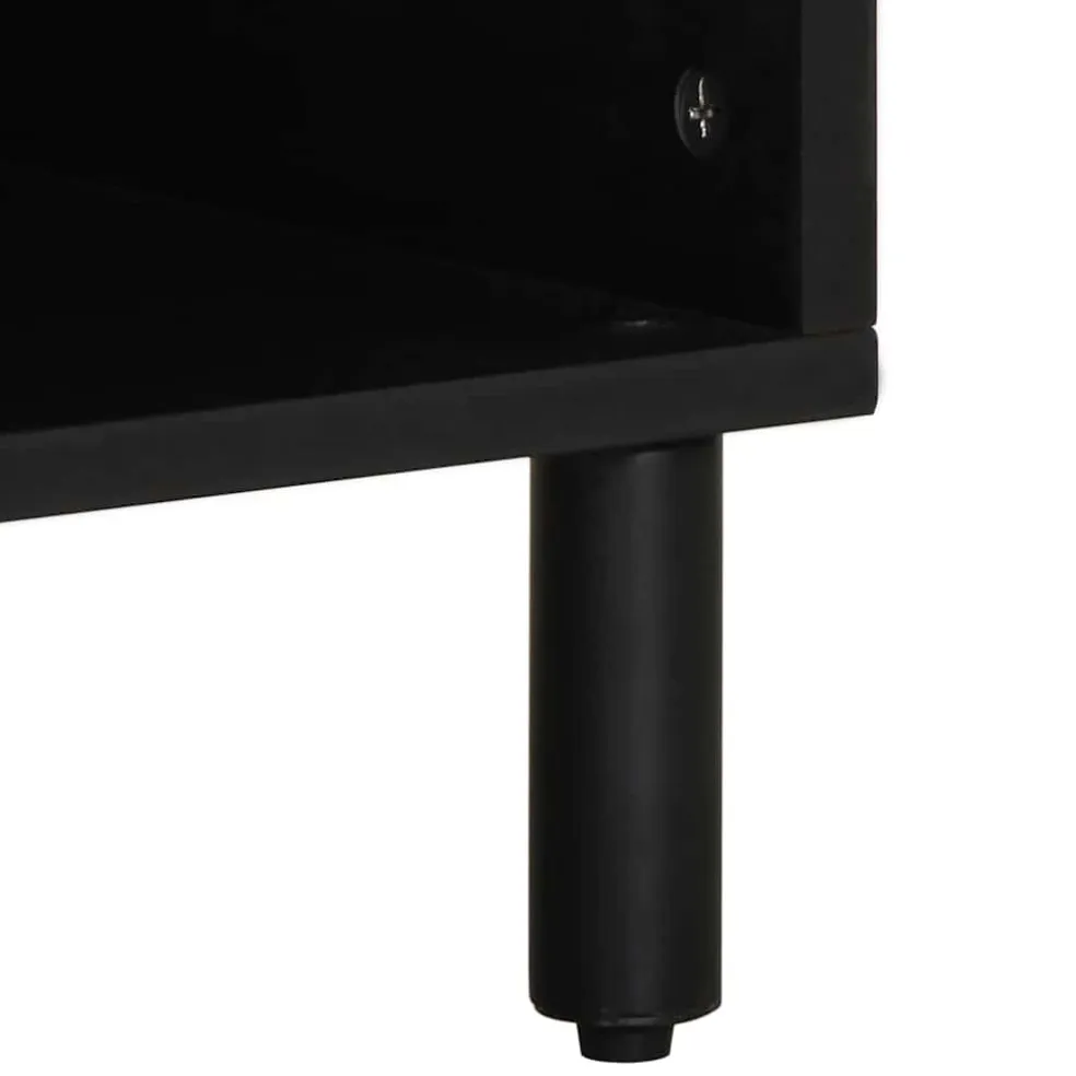 vidaXL TV-kast met lade Bruin 100 x 33,5 x 46 cm Massief Mango Hout