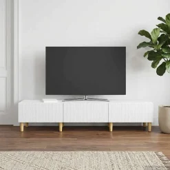 vidaXL TV-kast met lade Wit 147 x 34,5 x 30 cm Bewerkt hout