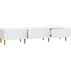 vidaXL TV-kast met lade Wit 147 x 34,5 x 30 cm Bewerkt hout