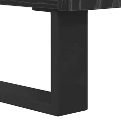 vidaXL TV-kast met lade Zwart Eiken 100 x 34,5 x 44,5 cm