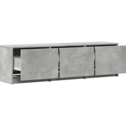 vidaXL TV-kast met LED 140x34x40 cm Betongrijs Geconstrueerd hout
