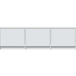 vidaXL TV-kast met LED 140 x 34 x 40 cm Wit Geconstrueerd hout