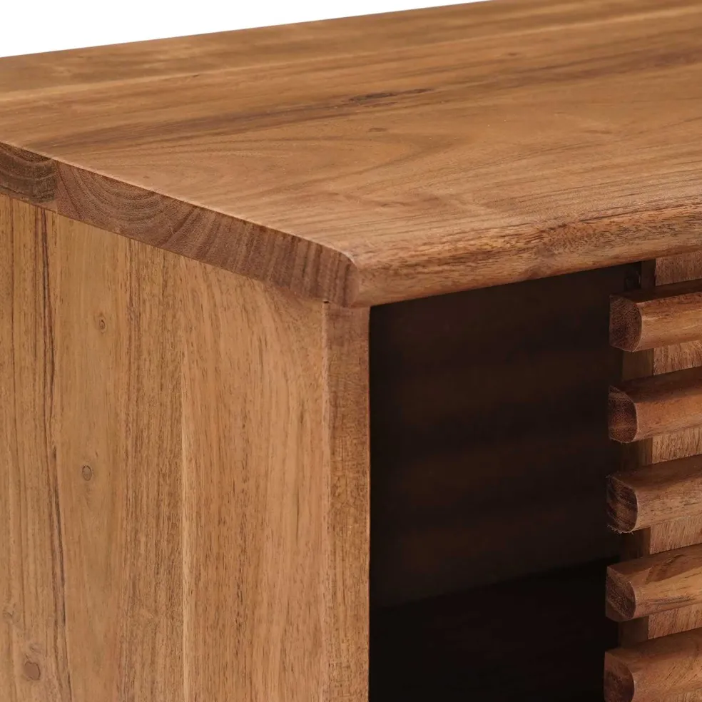 vidaXL TV-kast met opslag met de deur Naturel 105 x 30 x 22,5 cm