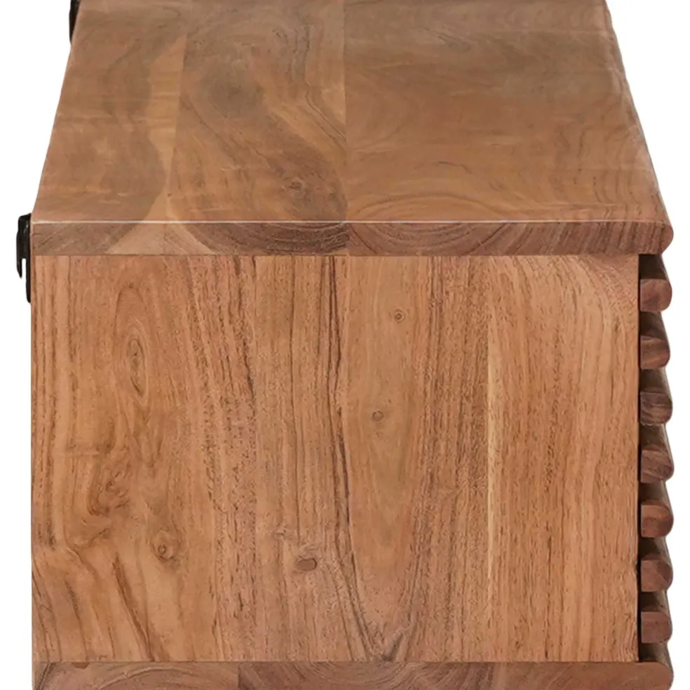 vidaXL TV-kast met opslag met de deur Naturel 105 x 30 x 22,5 cm