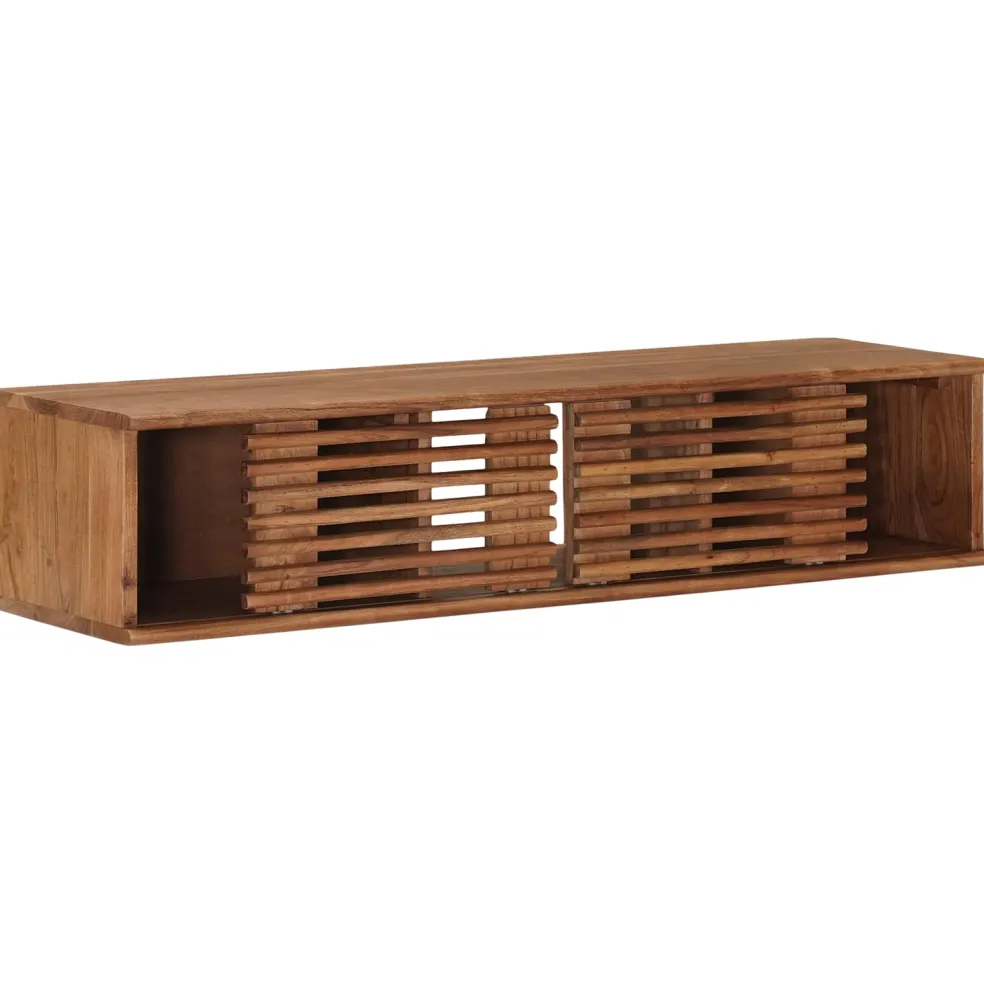 vidaXL TV-kast met opslag met de deur Naturel 105 x 30 x 22,5 cm