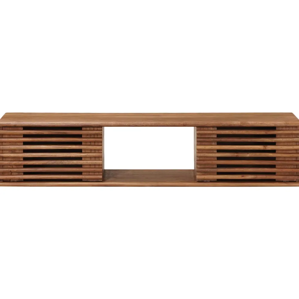 vidaXL TV-kast met opslag met de deur Naturel 105 x 30 x 22,5 cm