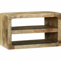 vidaXL TV-kast met plank Bruin 60 x 32 x 36 cm Massief mangohout