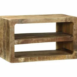 vidaXL TV-kast met plank Bruin 60 x 32 x 36 cm Massief mangohout