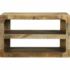 vidaXL TV-kast met plank Bruin 60 x 32 x 36 cm Massief mangohout