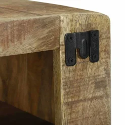vidaXL TV-kast met plank Bruin 60 x 32 x 36 cm Massief mangohout