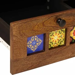 vidaXL TV-kast Walnotenhout 100 x 33 x 46 cm Massief Mango Hout