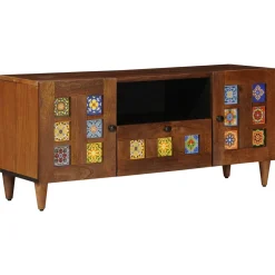 vidaXL TV-kast Walnotenhout 105 x 33 x 46 cm Massief Mango Hout