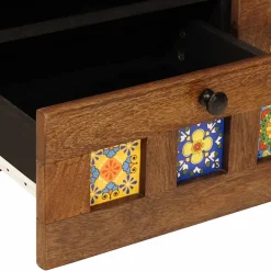 vidaXL TV-kast Walnotenhout 70 x 33 x 46 cm Massief Mango Hout