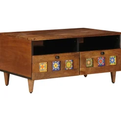 vidaXL TV-kast Walnotenhout 70 x 33 x 46 cm Massief Mango Hout