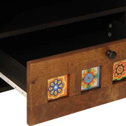 vidaXL TV-kast Walnotenhout 80 x 33 x 46 cm Massief Mango Hout