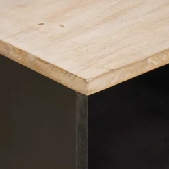 vidaXL TV-kast Witte Was Afwerking 70 x 33 x 46 cm Massief Mango Hout