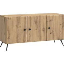 vidaXL TV-kast 99 x 34,5 x 50 cm Artisanaal eiken Bewerkt hout