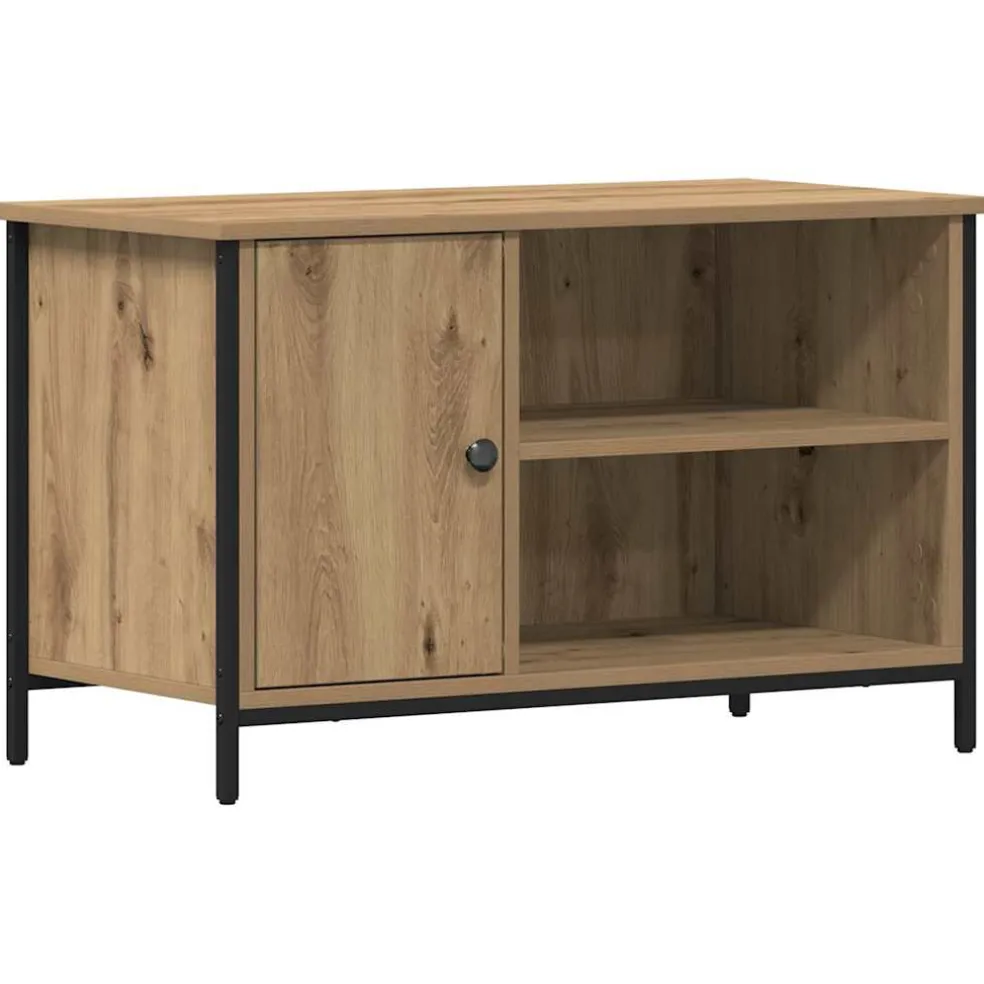 vidaXL TV-kast 80 x 40 x 50 cm artisanaal eikenkleurig Bewerkt hout