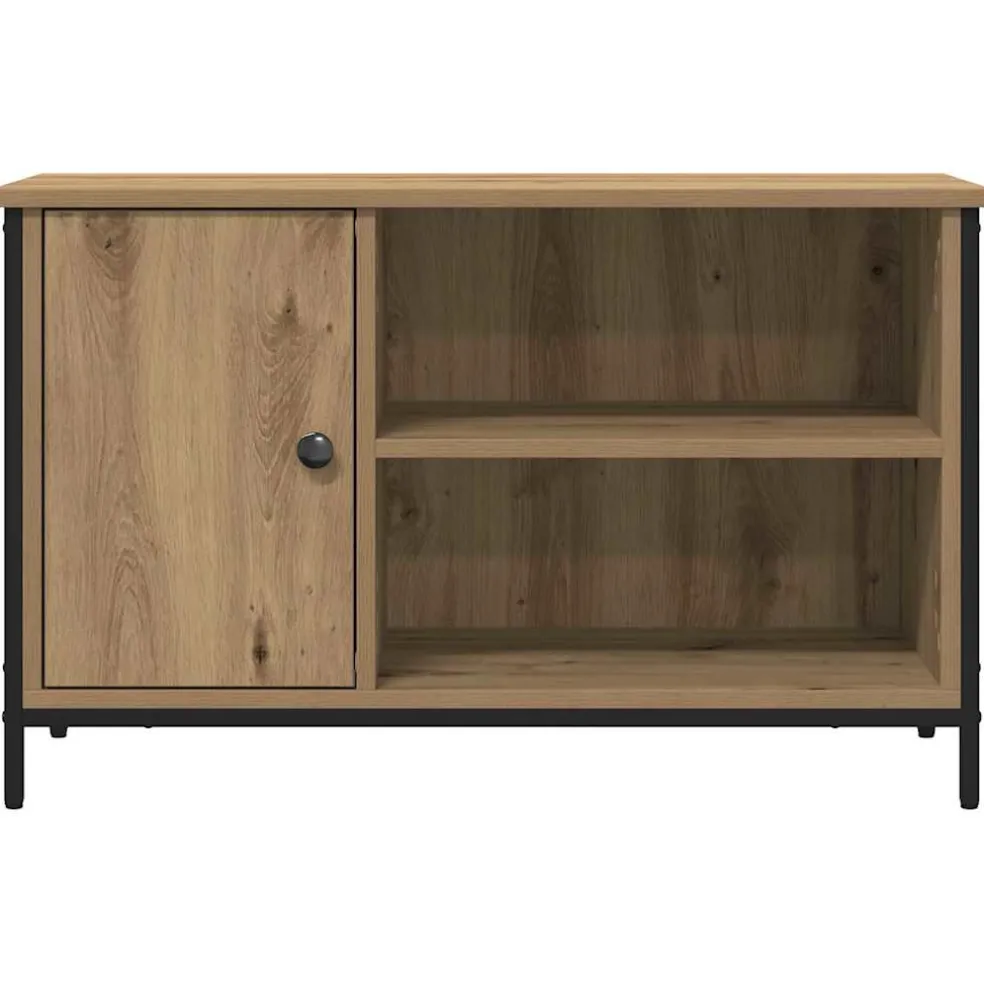 vidaXL TV-kast 80 x 40 x 50 cm artisanaal eikenkleurig Bewerkt hout