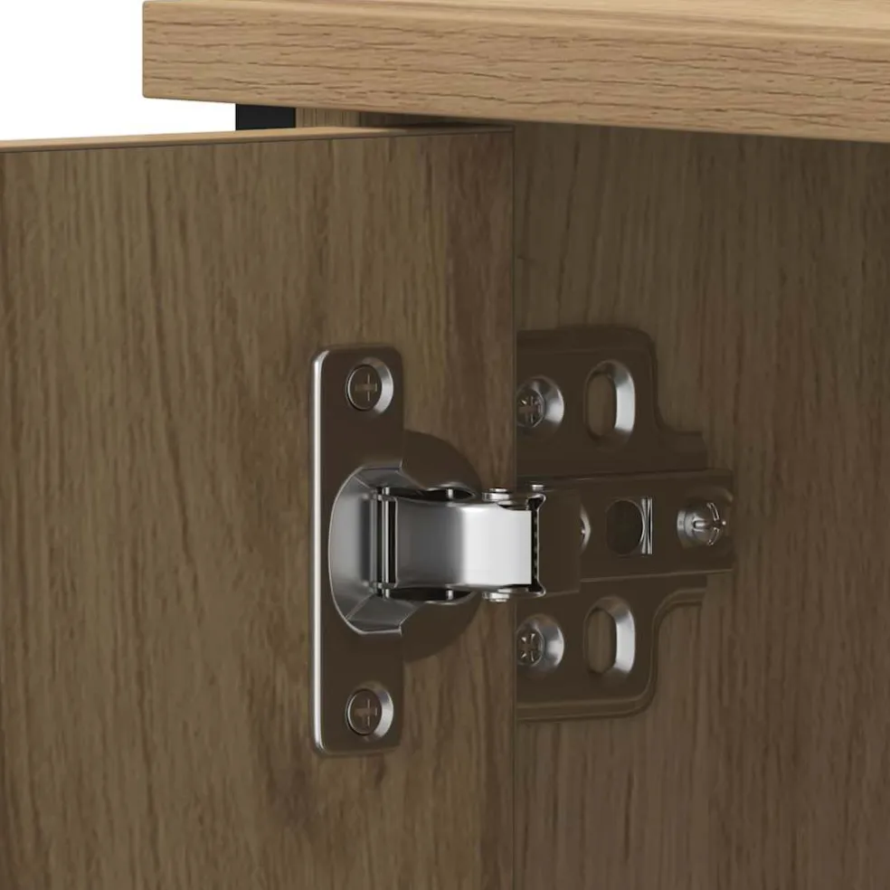 vidaXL TV-kast 80 x 40 x 50 cm artisanaal eikenkleurig Bewerkt hout